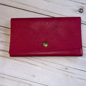 Portland Leather Rancher Wallet-Hibiscus
